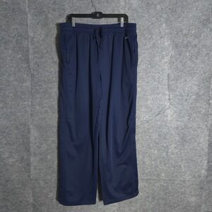 Eastbay Track Pants Mens XXL Navy Blue Athletic Jogger Elastic Waist Pockets Pro